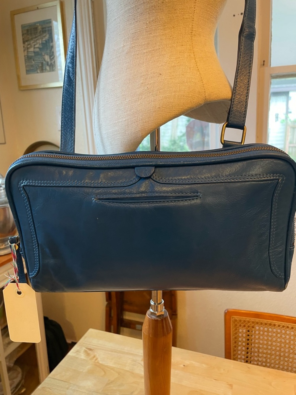 latico Blue Leather Crossbody Bag - Picture 9 of 10